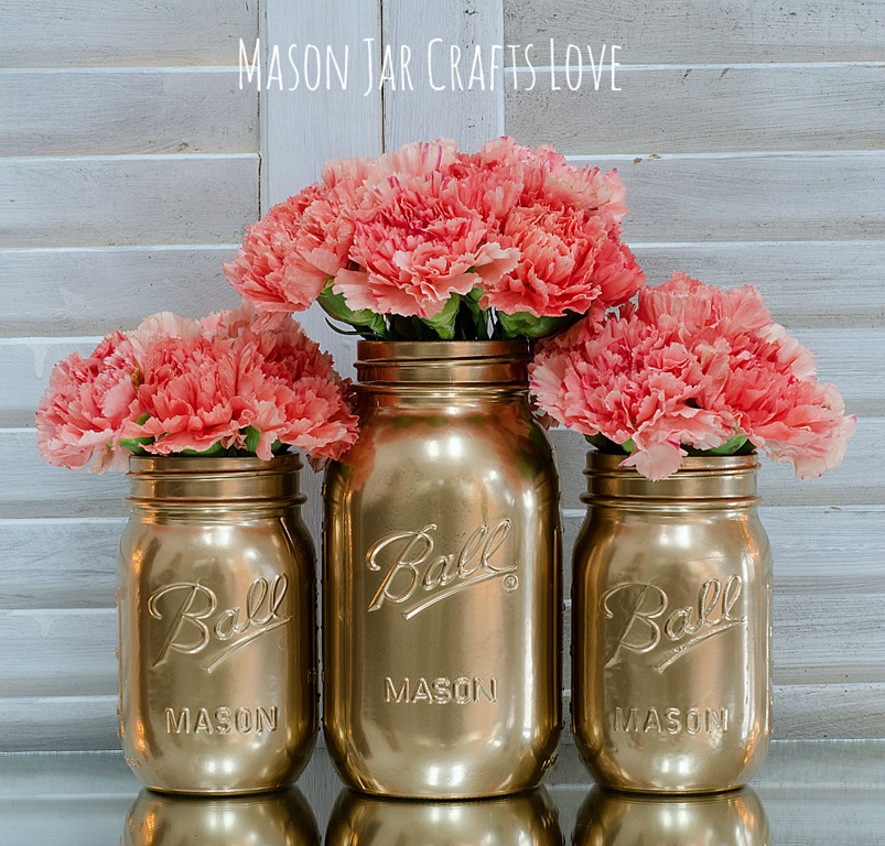 How To Spray Paint Jars - Mason Jar Crafts Love